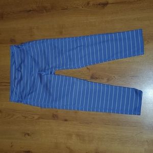 Athleta stripes capri size xsmall purple blue  gray